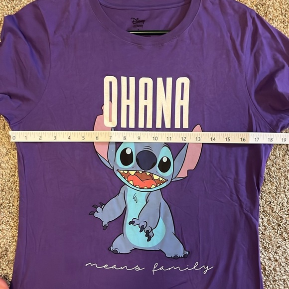Disney Purple lilo and stitch tshirt size large - Picture 7 of 7